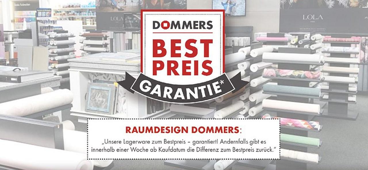 Dommers Best-Preis-Garantie Duisburg, Ratingen, Mülheim an der Ruhr, Krefeld, Düsseldorf, Moers, Meerbusch, Oberhausen, Willich, Neuss, Viersen, Kaarst, Dinslaken